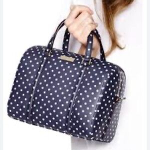 Kate Spade grant street Navy Polka Dot Satchel